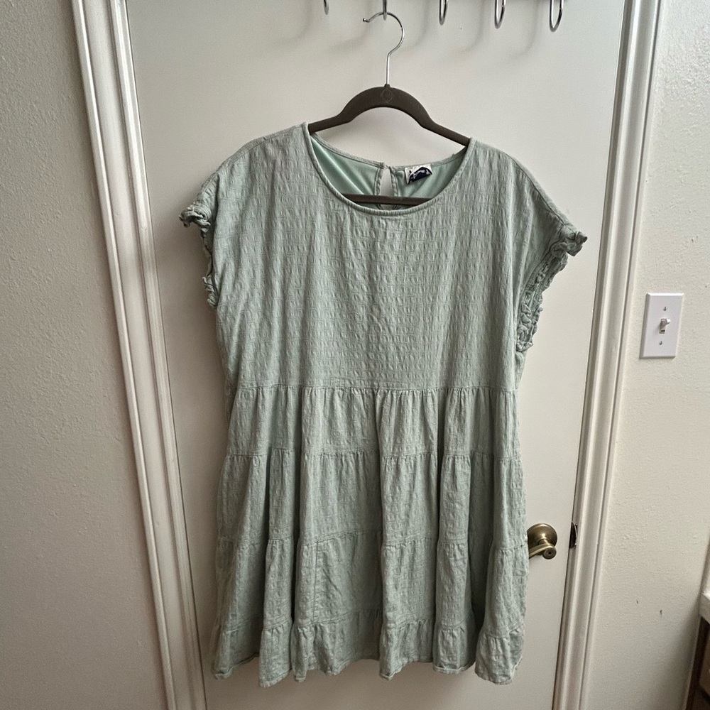 ARULA Sage Green Mini Dress